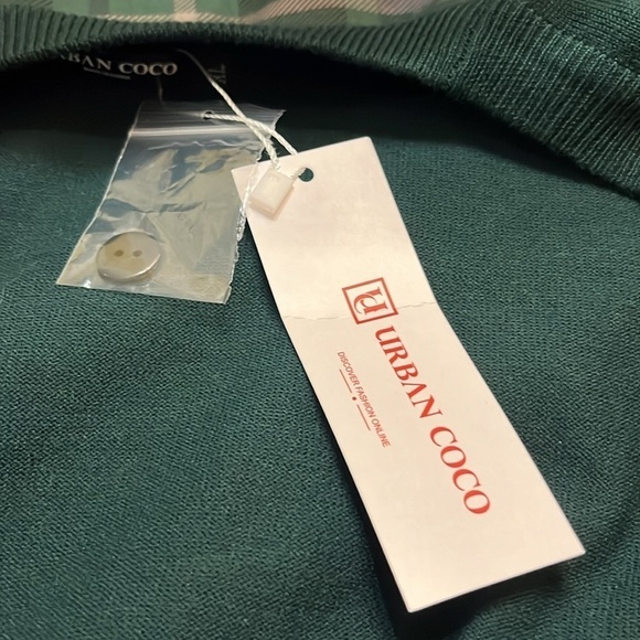 NWT Urban CoCo Women's Long Sleeve Button Down Basic Cardigan Sweater XL - Picture 6 of 6